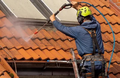 Démoussage et hydrofuge de toiture à Boust
